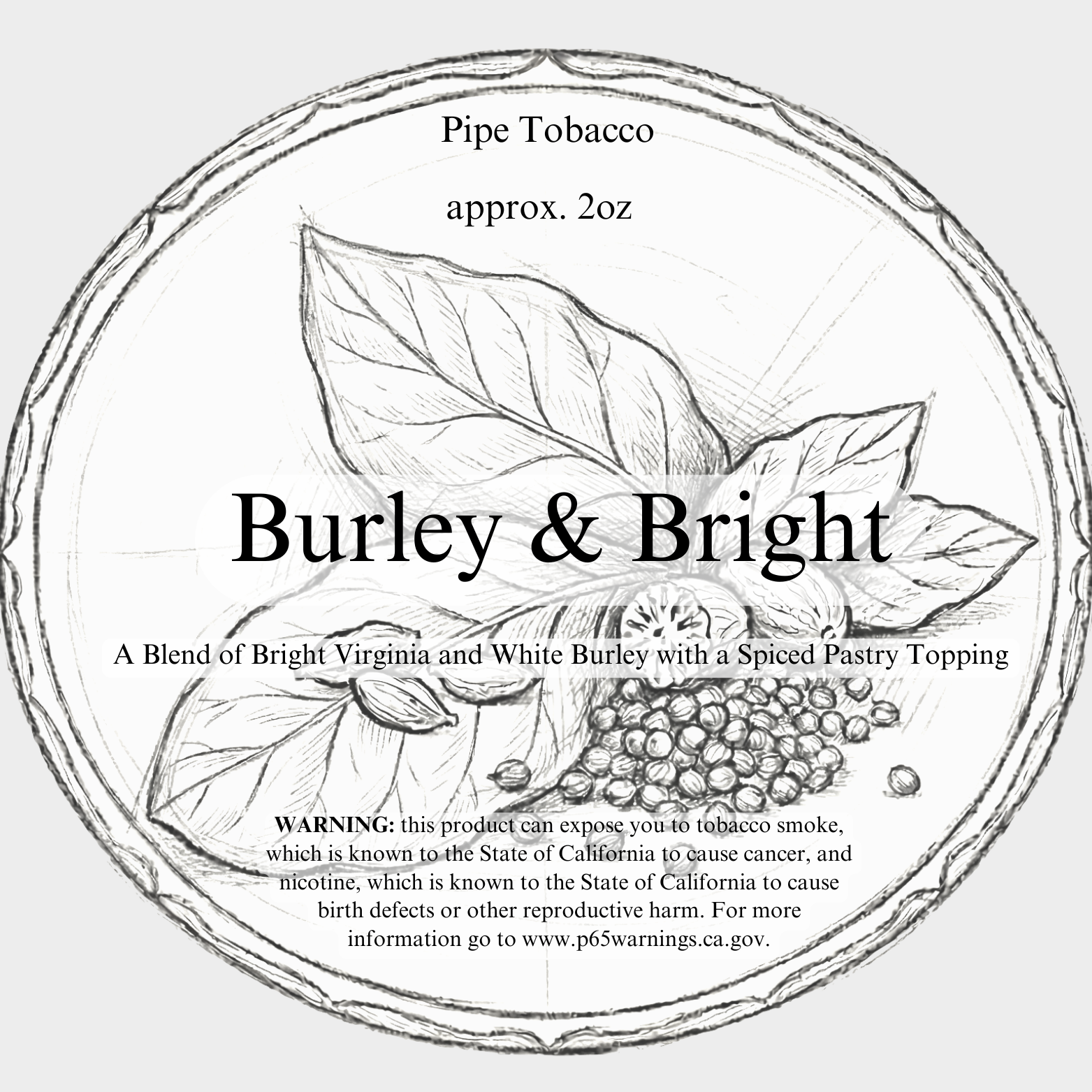 Burley & Bright Pipe Tobacco Blend