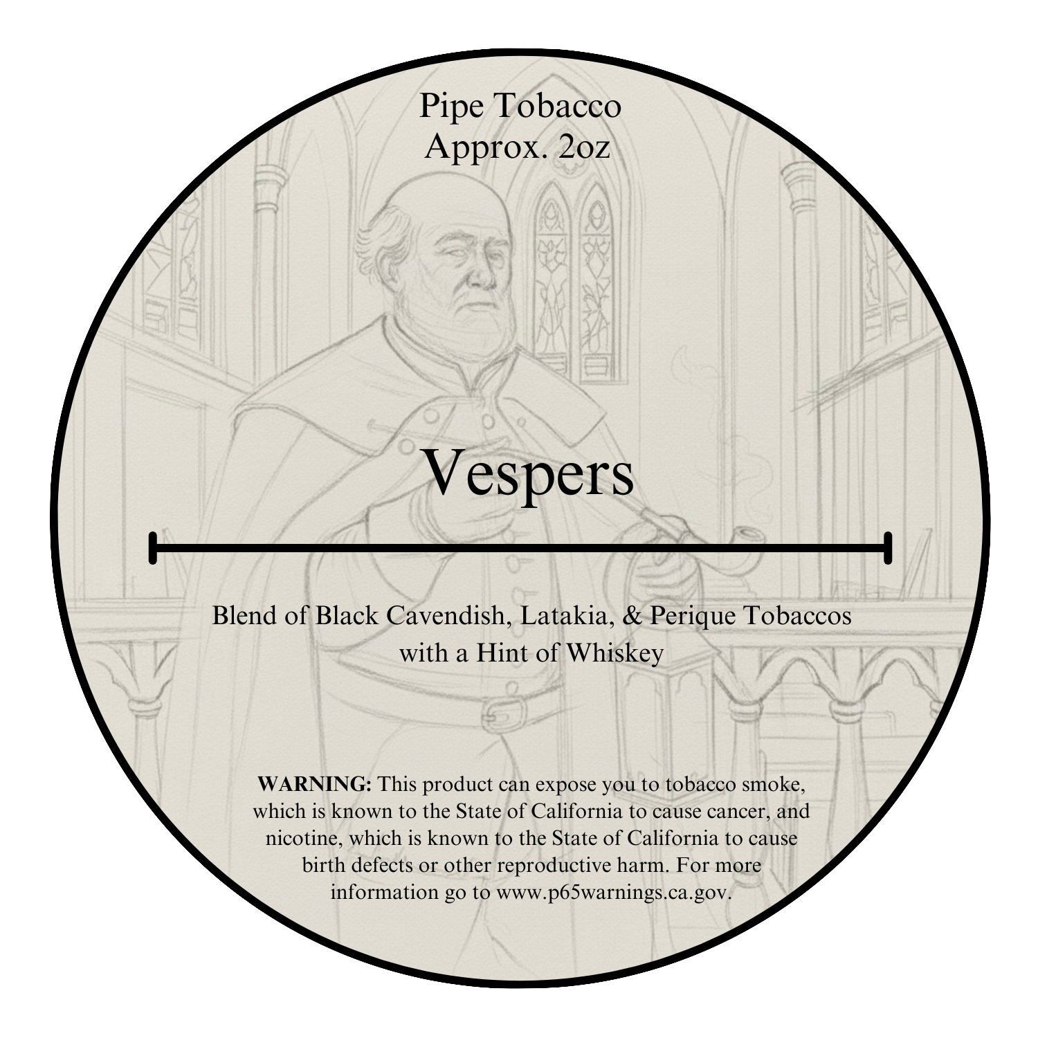 Vespers Nocturnal Blend Pipe Tobacco - 2oz!