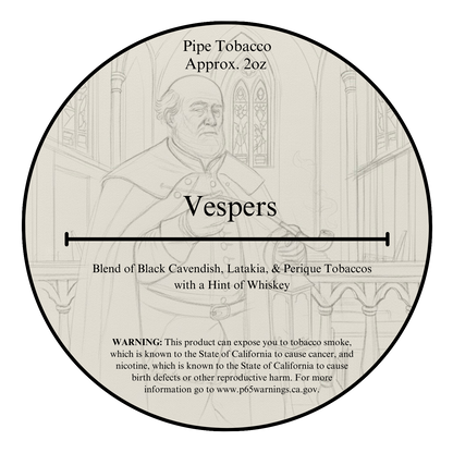 Vespers Nocturnal Blend Pipe Tobacco - 2oz!